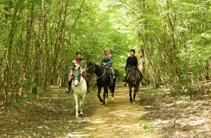 Randonneurs à cheval sur La Route européenne d’Artagnan