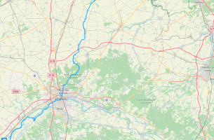 Carte de la route de Saint Jacques de Compostelle dans le Loiret